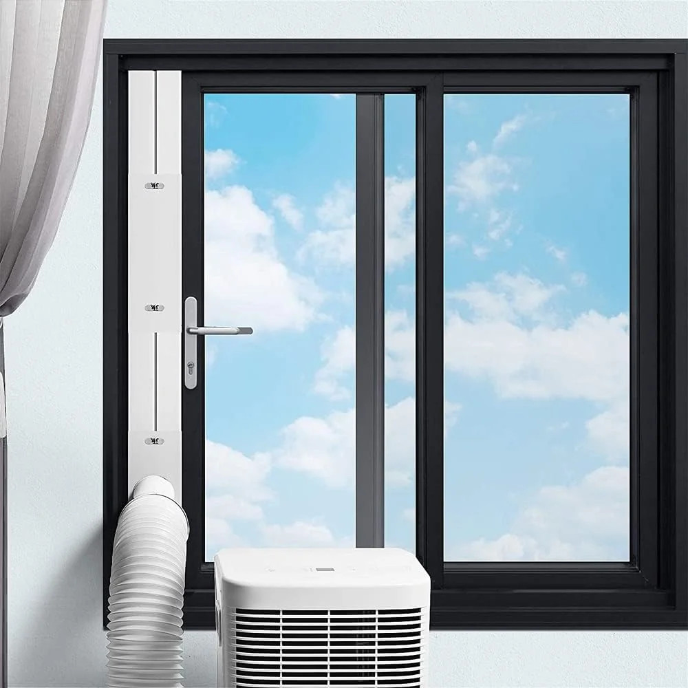 Portable Air Conditioner Window Vent Kit with 5.9″ Exhaust Hose Adjustable Porta
