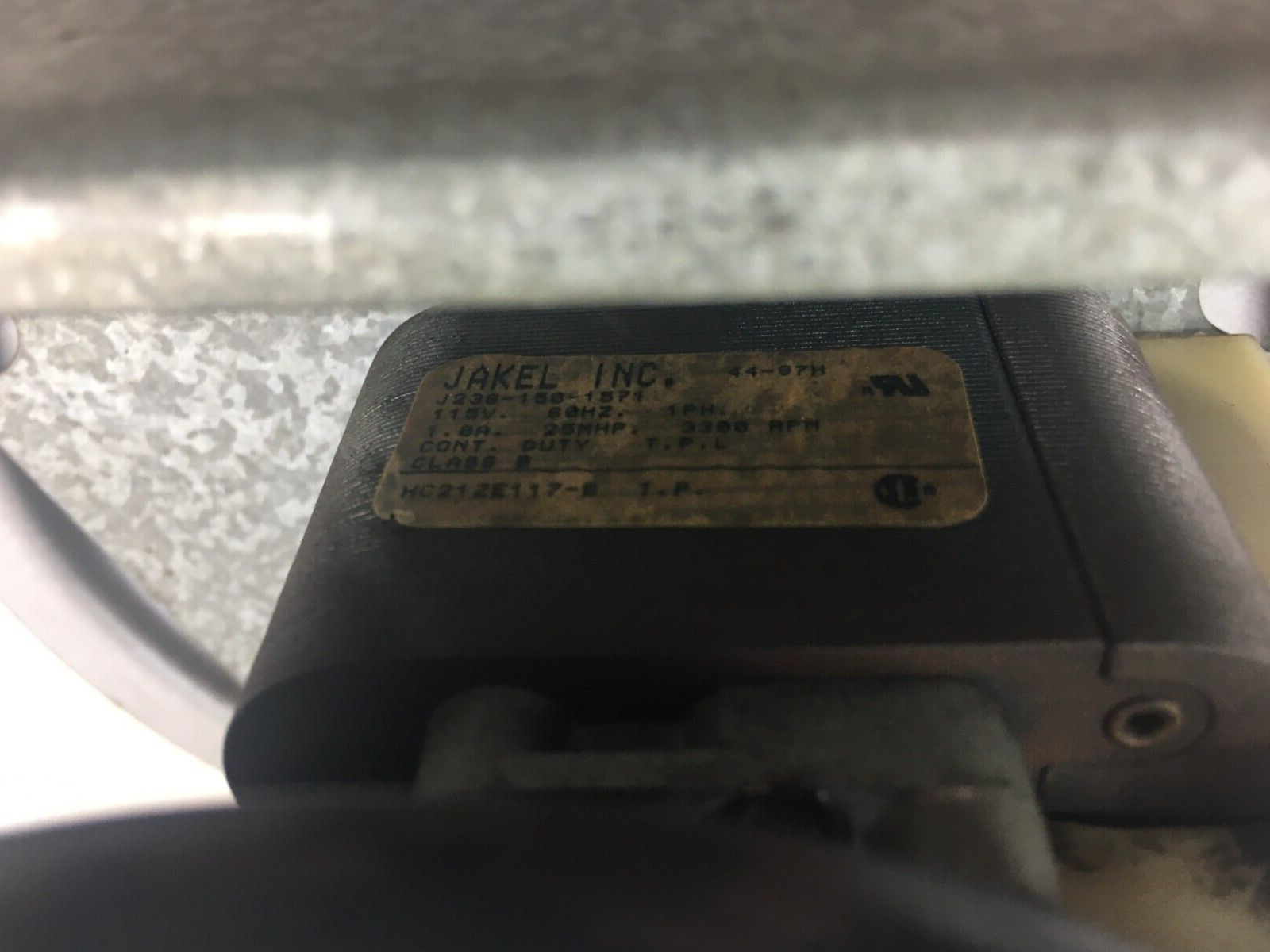 Durham J238-150-1571 Draft Inducer Blower Motor HC21ZE117-B used #RMK151
