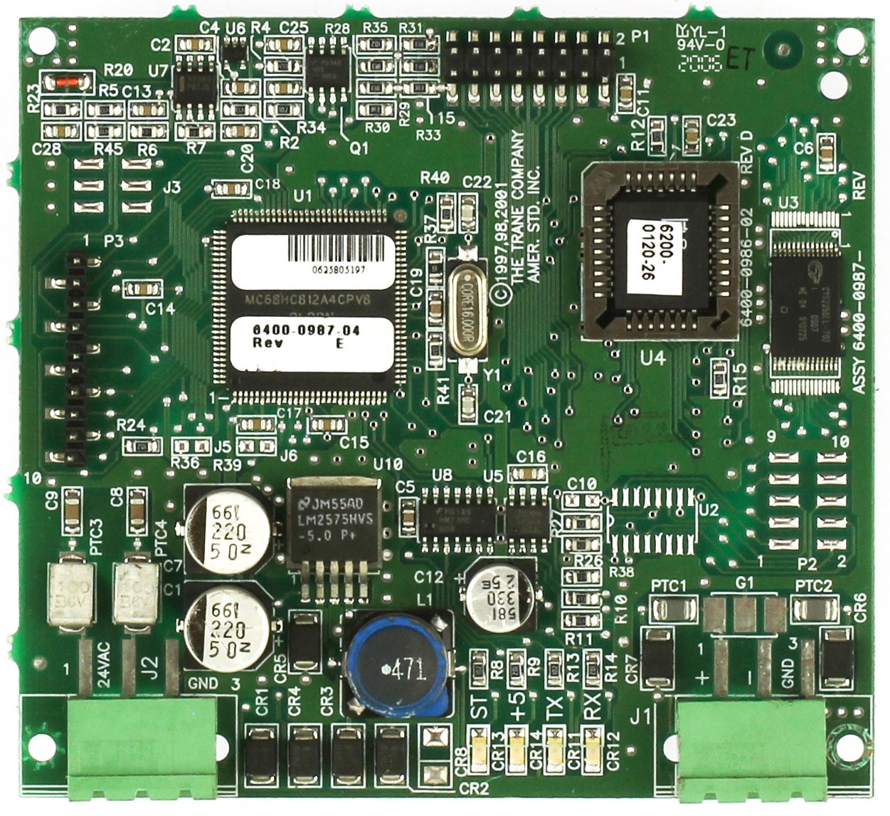 Trane 6400-0987-01 HVAC Chiller Adaptive Control Board