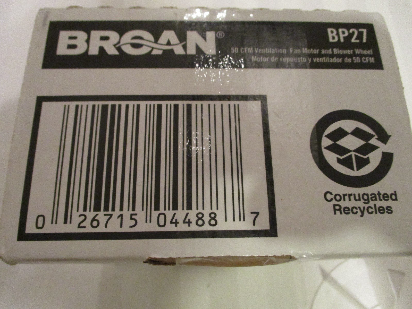 BP27 Broan Nautilus Vent Bath Fan Motor