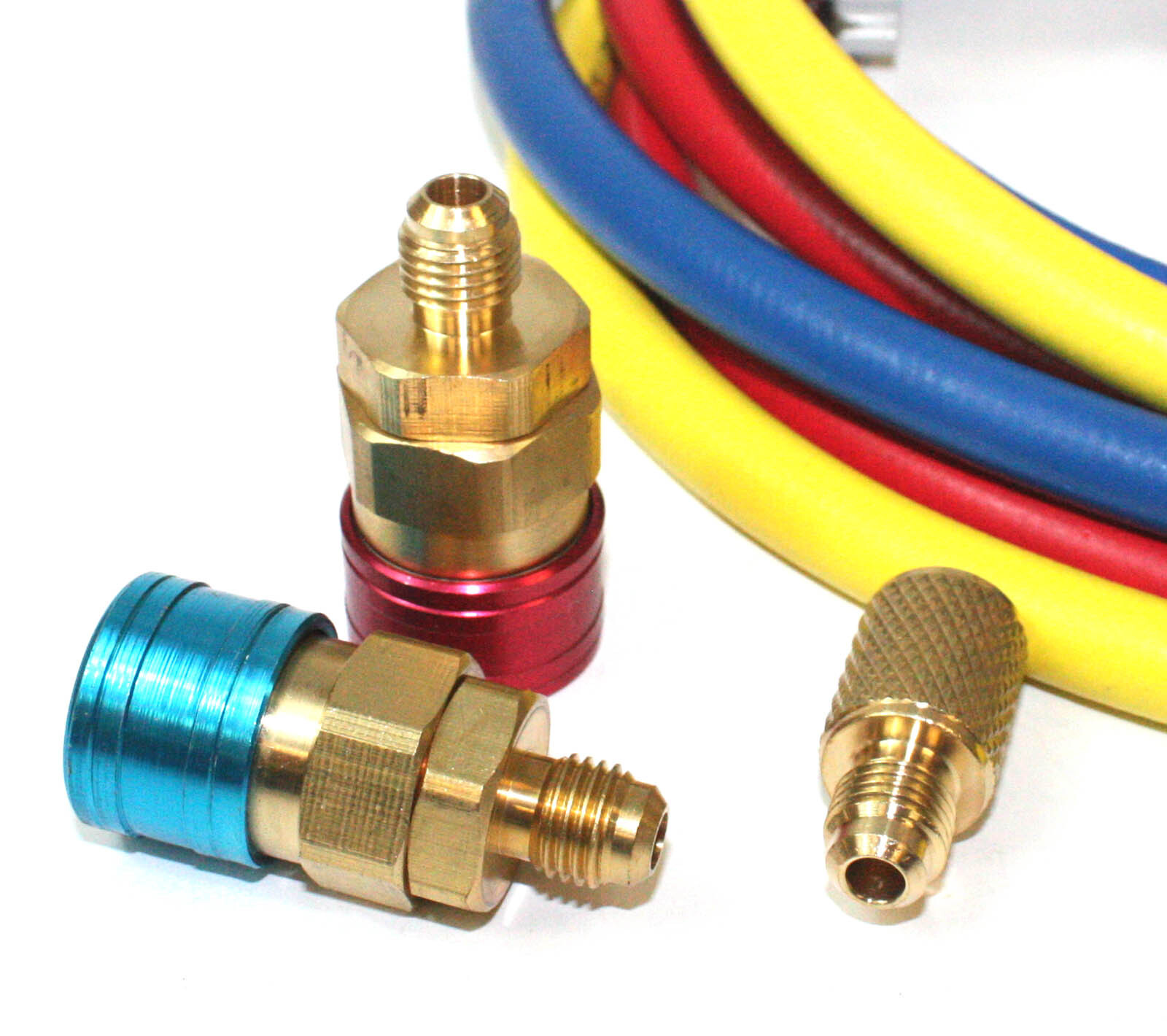 A/C Manifold Dual Gauge Set R134A R12 R22 R502 ACME HVAC AC Auto 5FT Hose