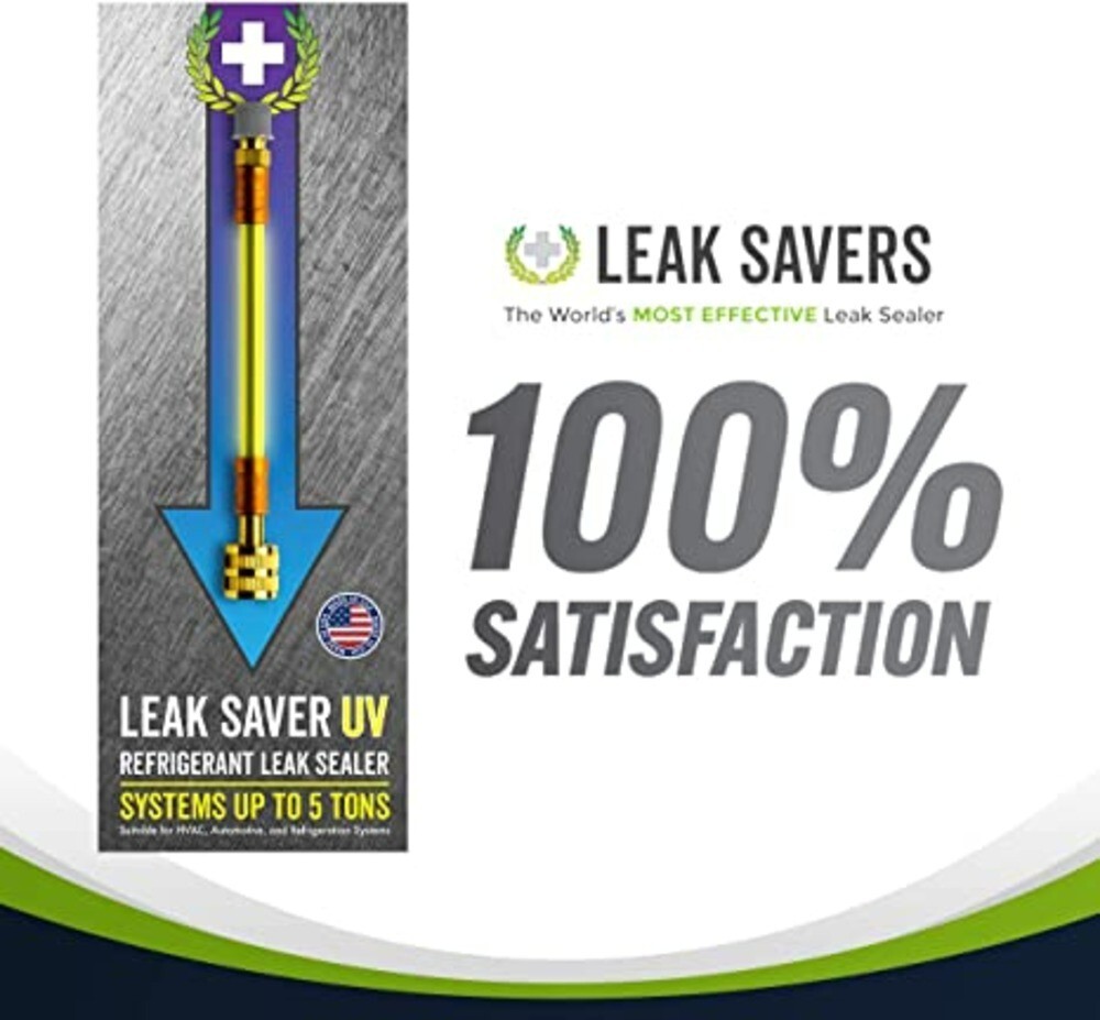 Leak Saver Direct Inject UV – 6 Pack – HVAC & Automotive Refrigerant Leak Sealer