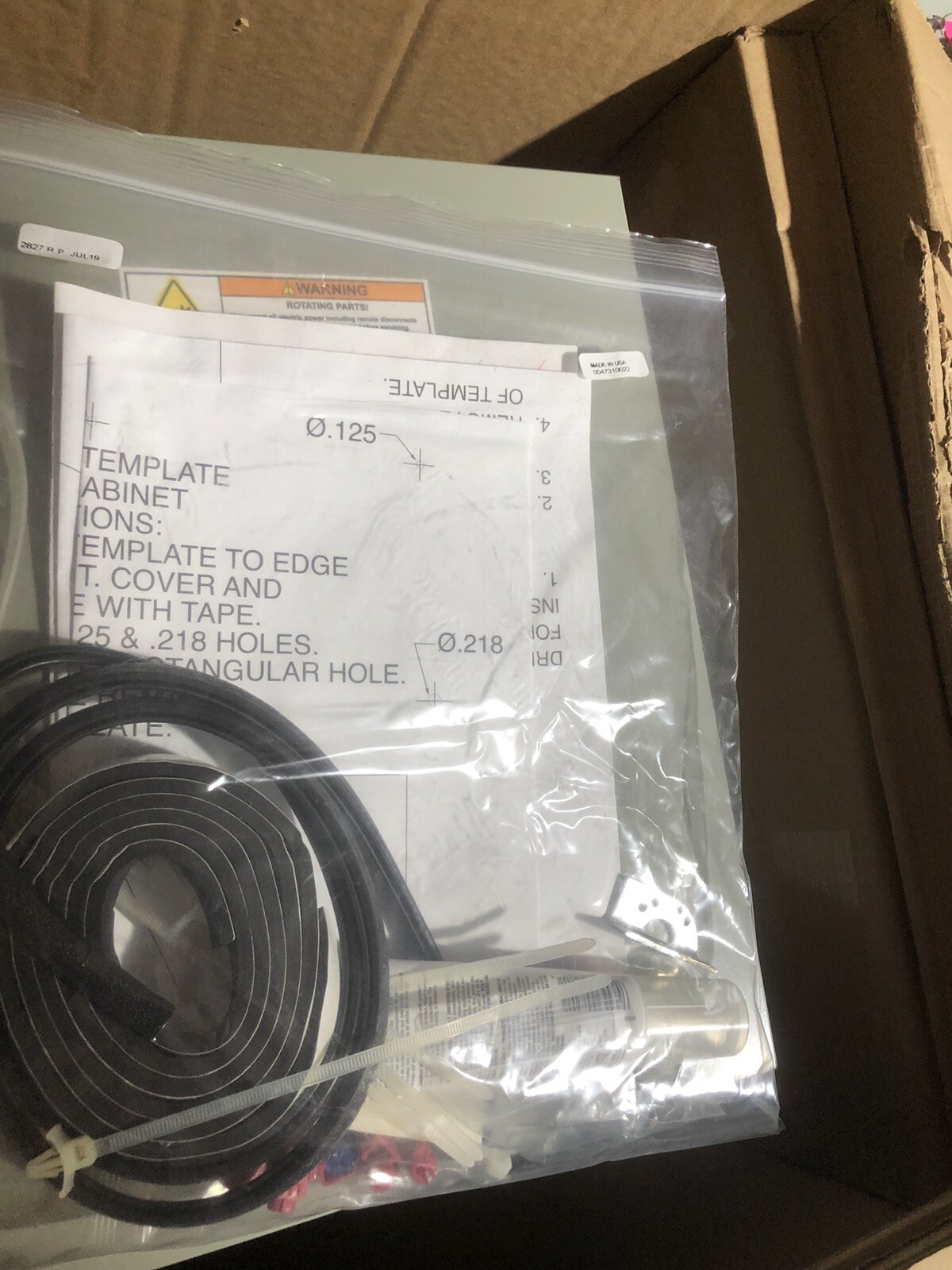 Trane Power Exhaust 460V 1 Phase BAYPWRX071AC NEW motor air removal