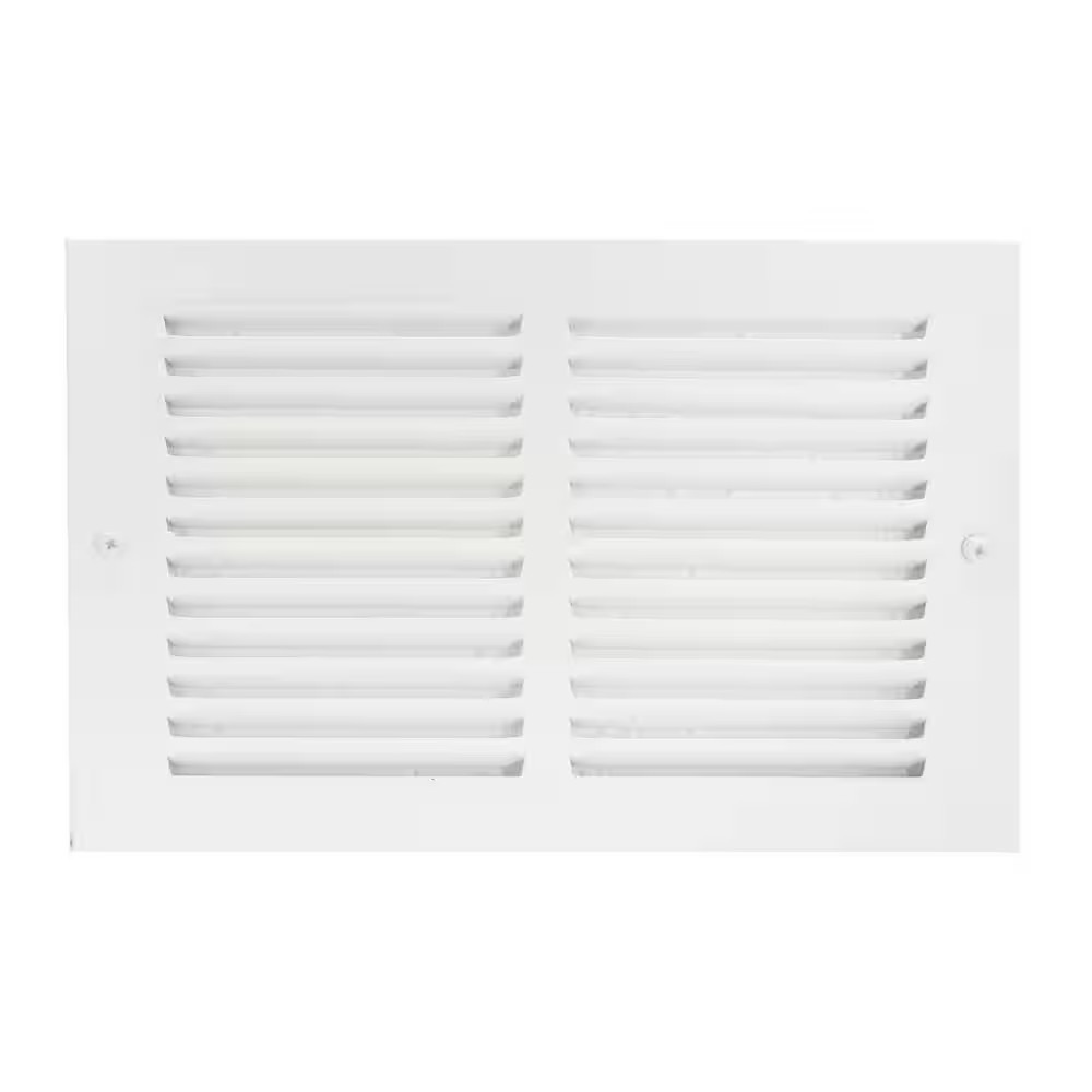10 In. X 6 In. Steel Return Air Grille in White
