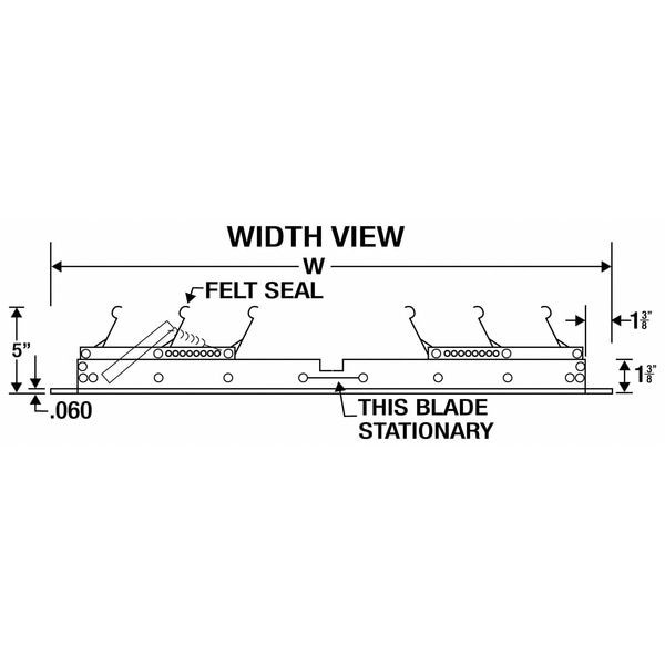 Dayton 3C512 36 In 36″H 32″W Aluminum Ceiling Fan Damper, 34 In X 30 In,