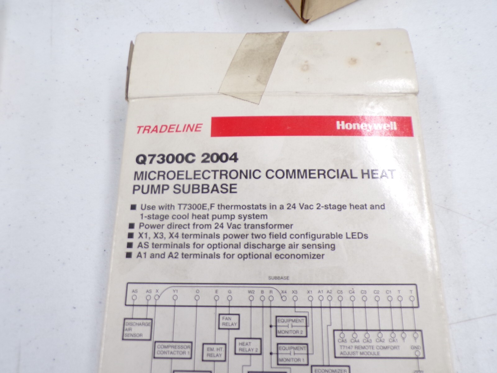 Q7300C2004-HONE HONEYWELL SUBBASE E HT/AUX HT/RMT SNSR 1