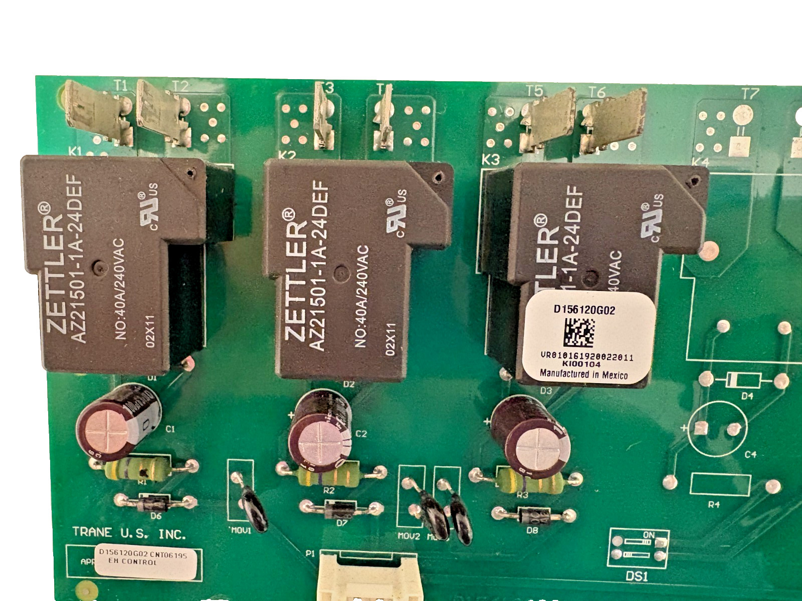 Trane American Standard D156120G02 CNT06195 Control Board (116413884401) Zettler