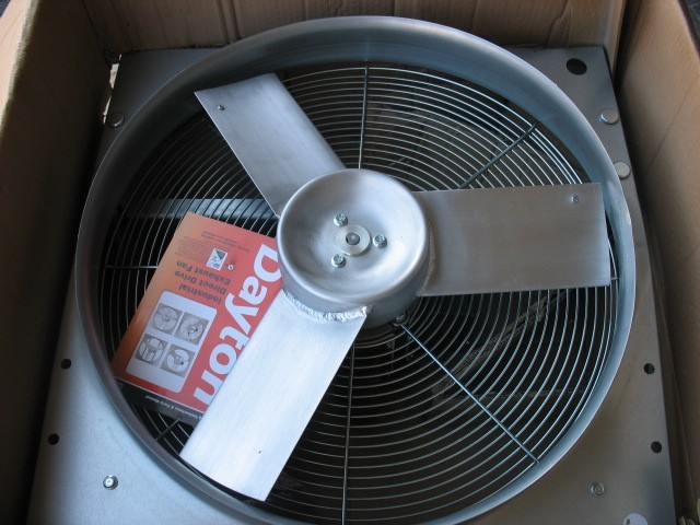 Dayton Exhaust Fan, Direct Drive 20″ blade, 115/230V 10D967 10D967D see descript