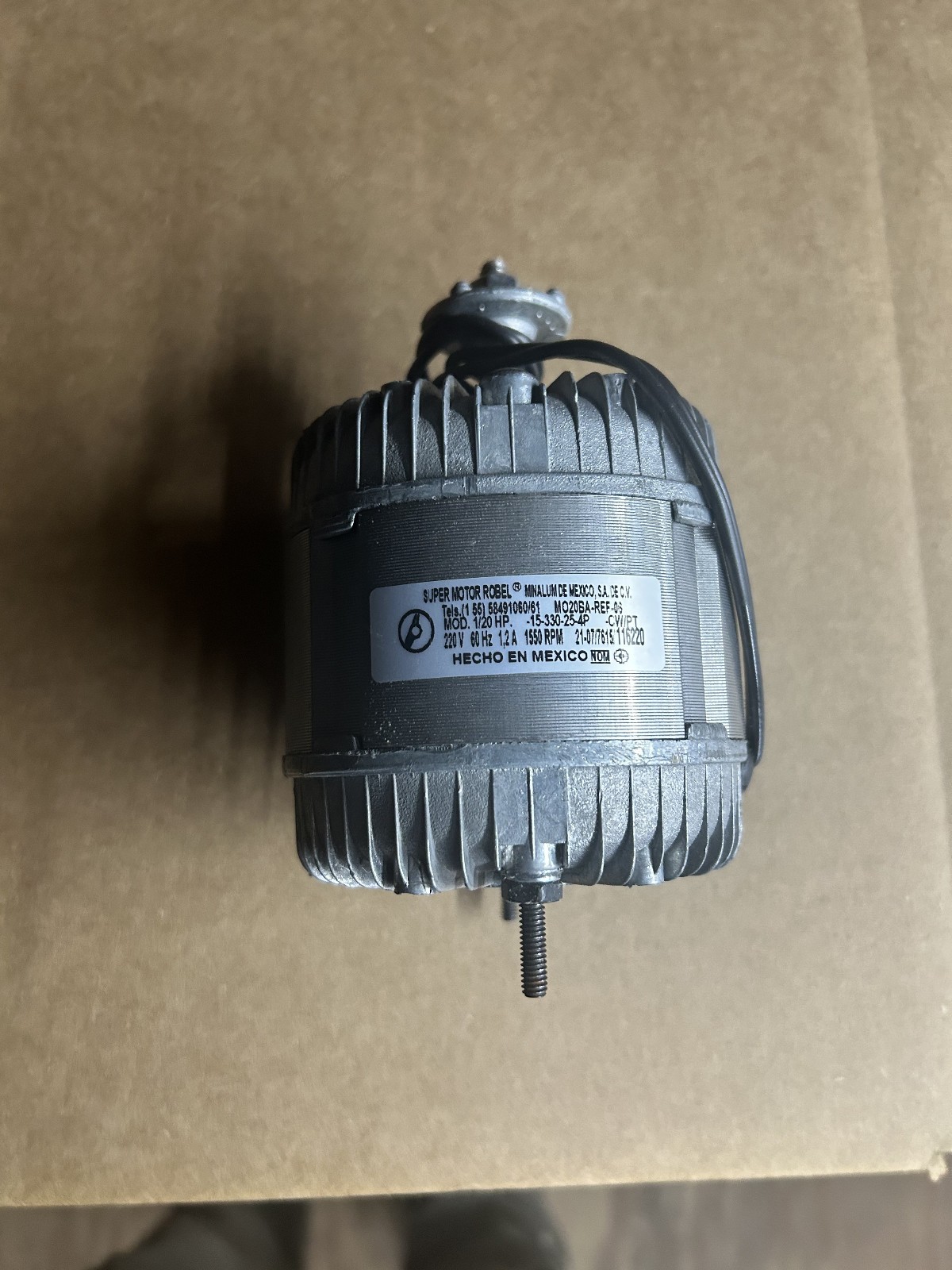 Minalum de Mexico Condenser Fan Motor MO20BA-REF-06