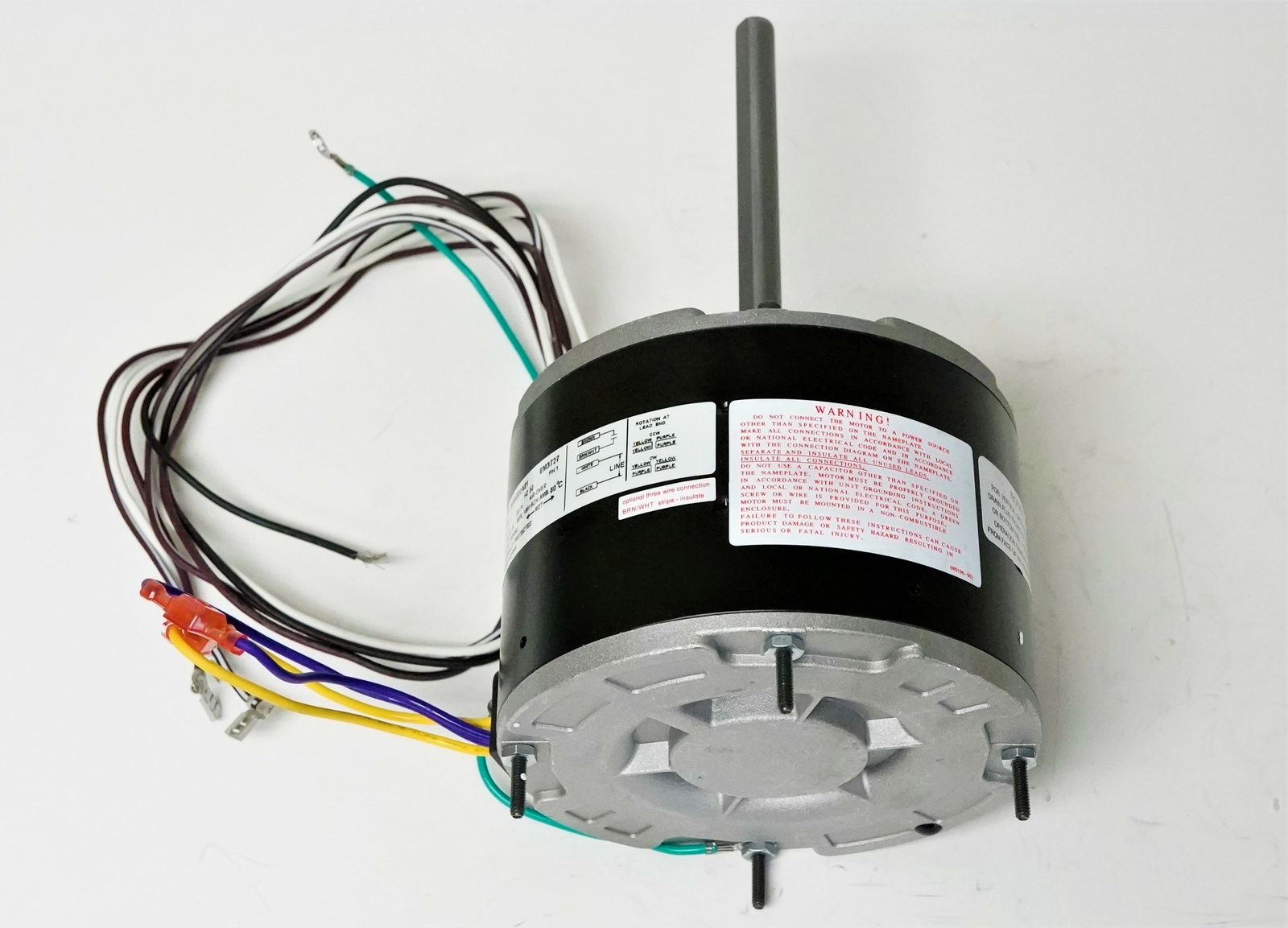 A/C Condenser Fan Motor 1/6 HP 1075 RPM Replacement for Fasco D798 w/ Capacitor