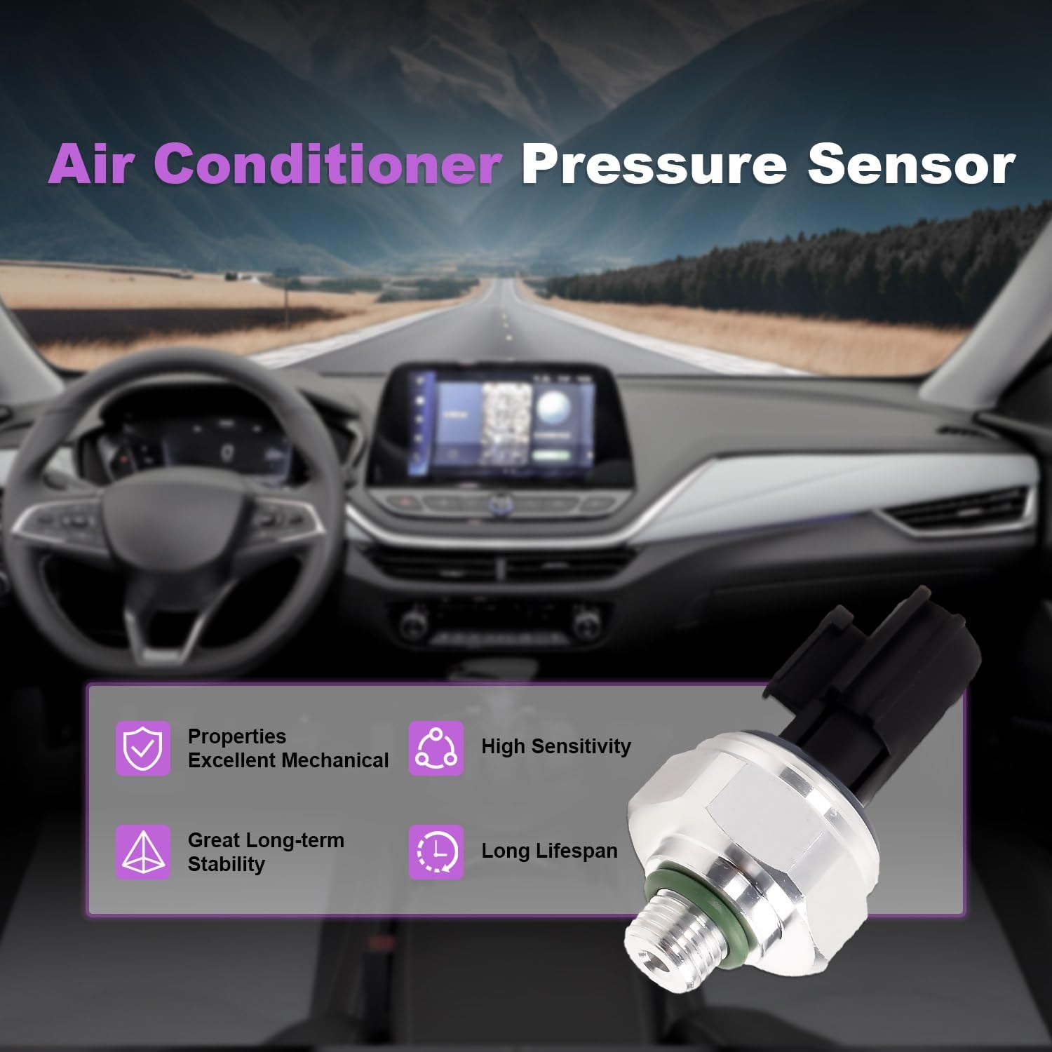 Upgraded Altima/Titan A/C Pressure Switch Compatible with Ni-ssan 350Z 370Z A…