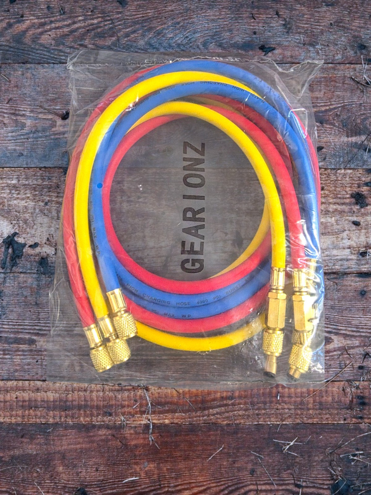 Gearionz 29986 Plus II 1/4″ Hose with Compact Ball Valve, 72″ (Pack of 3)