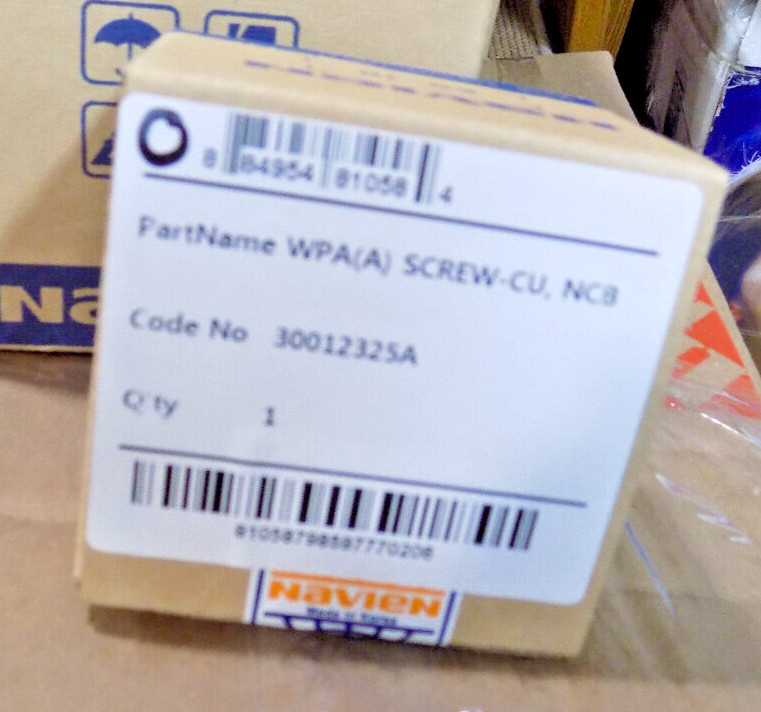 Factory Sealed Navien #30012325A 2nd H/E Inlet Adapter oem in sealed box