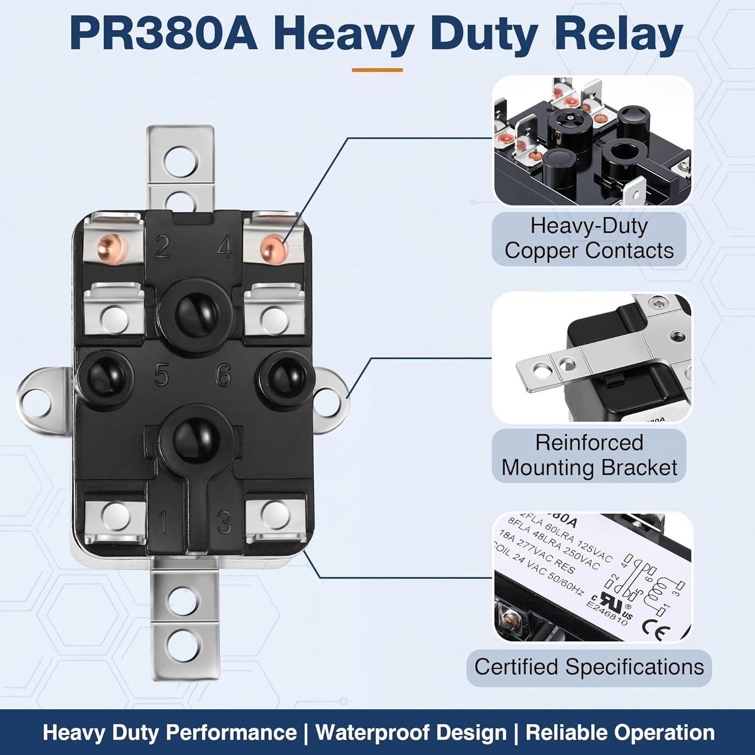 Compact 24V SPST Automatic Fan Relay – Reliable Solution for HVAC and Appliance