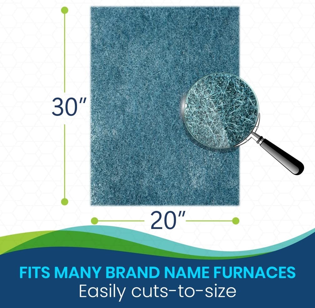 CoreCarbon 20x30x1 Cut To Fit Furnace & Air Conditioner 30″ x 20″ x 1″