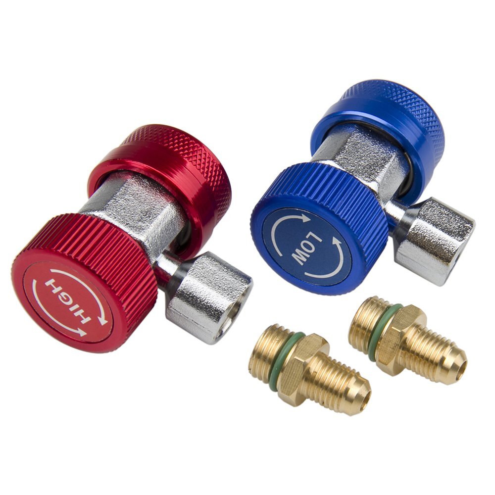 2 Car Adapter AC Air Adjustable Quick High Low Adapter Connector Couplers Kit