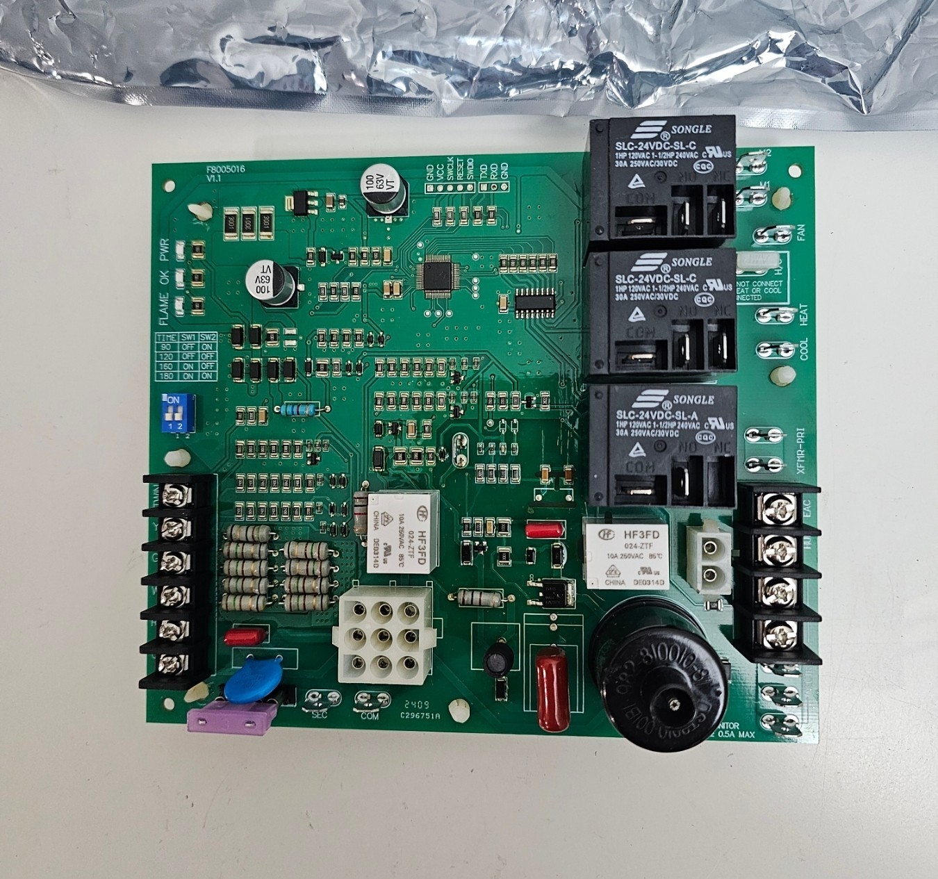 ICM292 Gas Furnace Control Board Rheem Ruud 62-24140-04 / 62-24140-02 / 62-24140