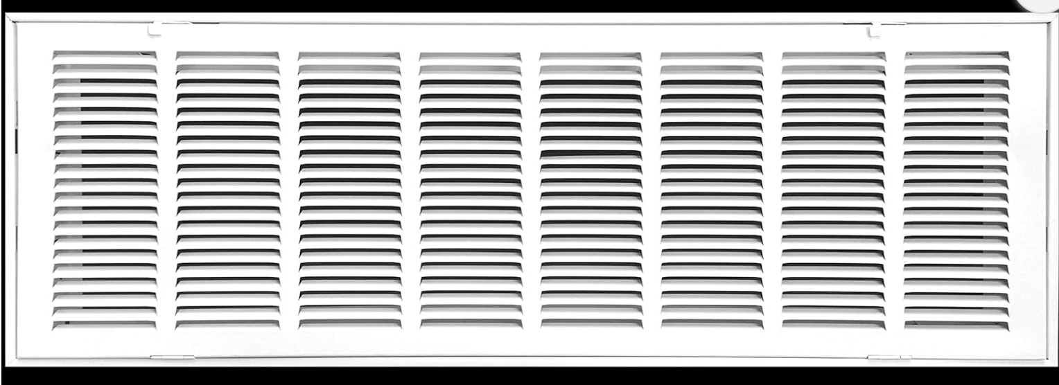 HVAC Premium 32″ X 10″ Steel Return Air Filter Grille for 1″ Filter -Fixed Hinge