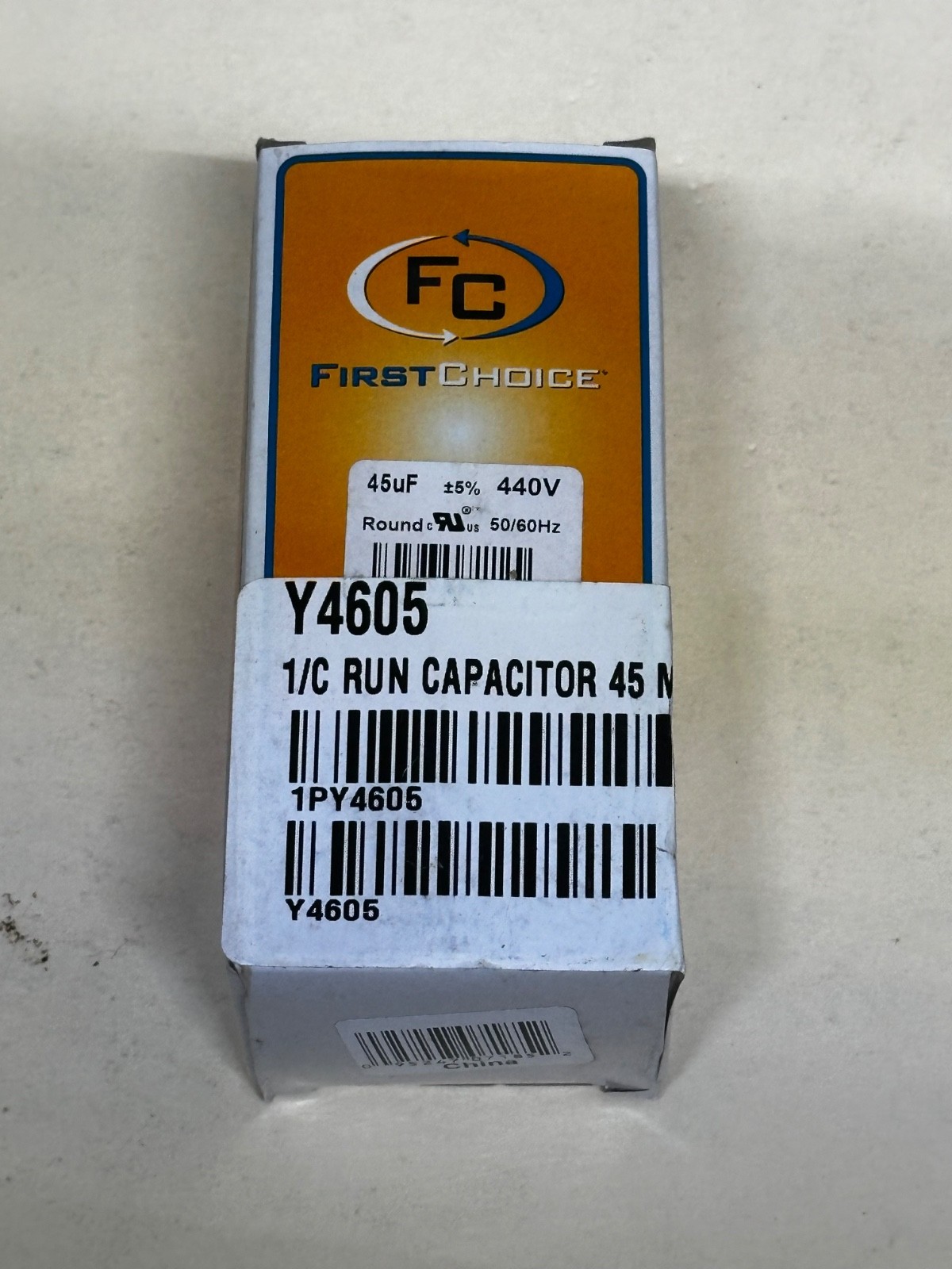 First Choice Run Capacitor Lennox Number Y4605 Run Capacitor 45 uF 440V Round