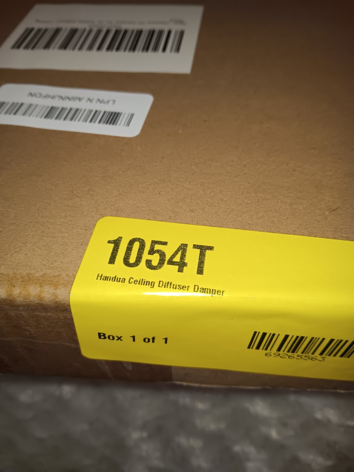 Handua 10″ Manual Damper for Air Supply / Black / New Inbox