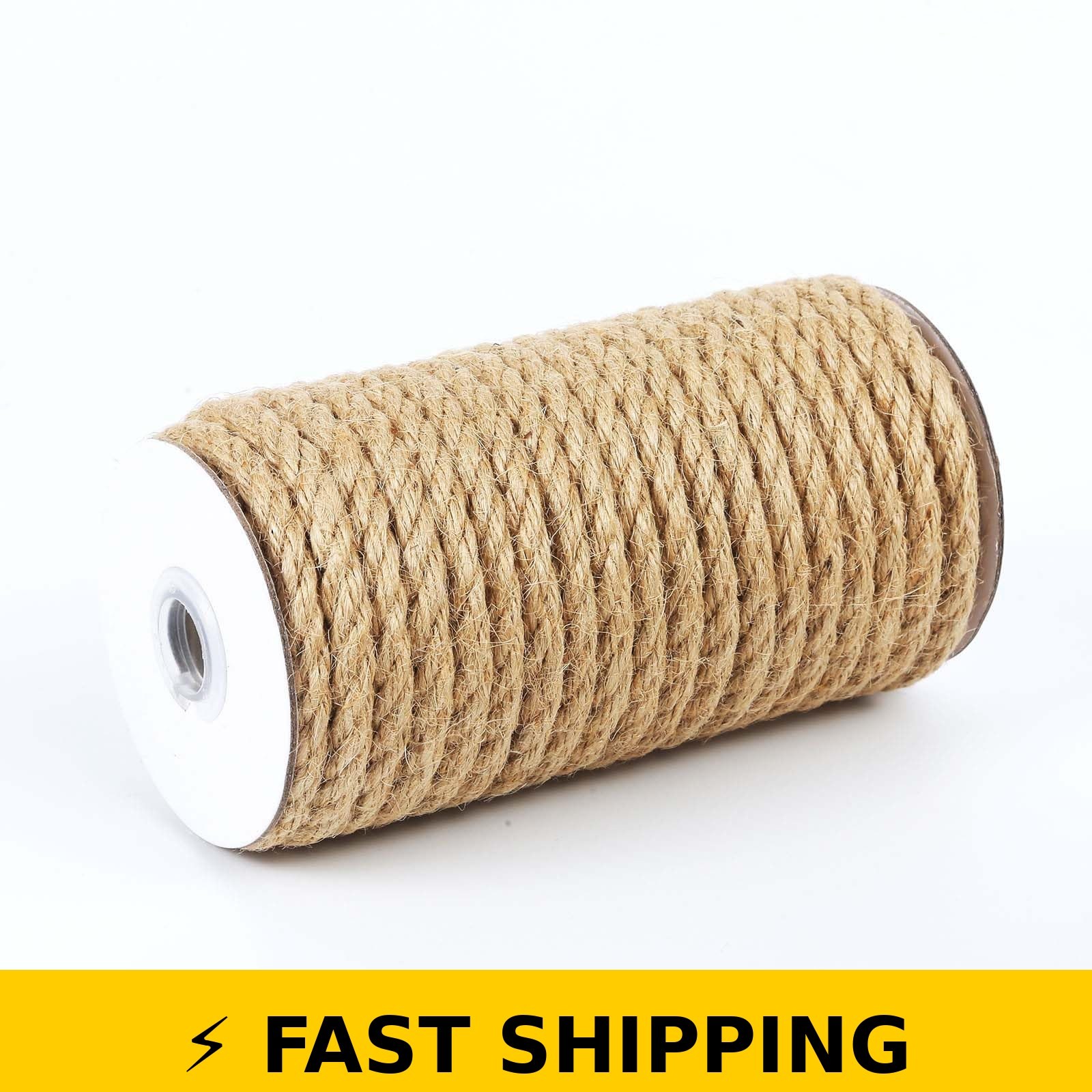 Radix Rope 8MM x 50FT Jute Twine – Heavy Duty Natural Fiber