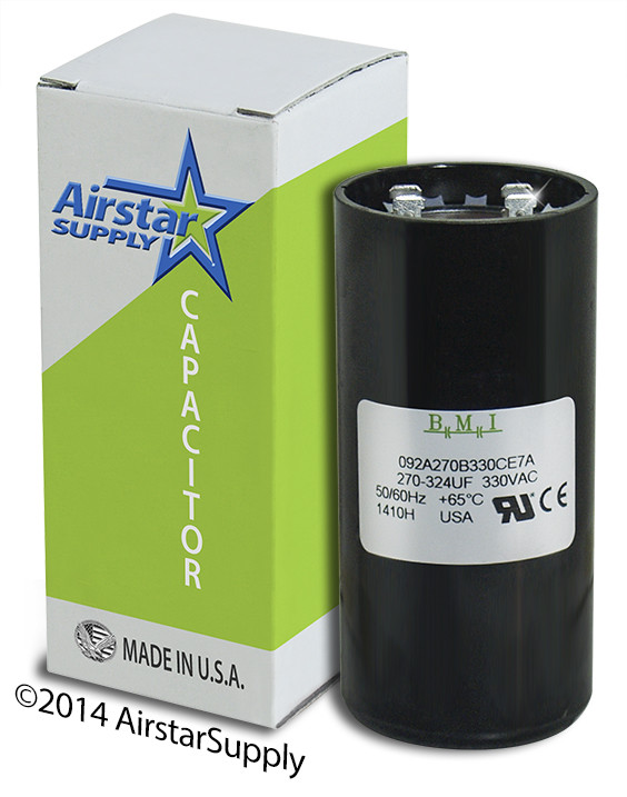 270-324 uF x 330 VAC BMI # 092A270B330CE7A Motor Start Capacitor USA