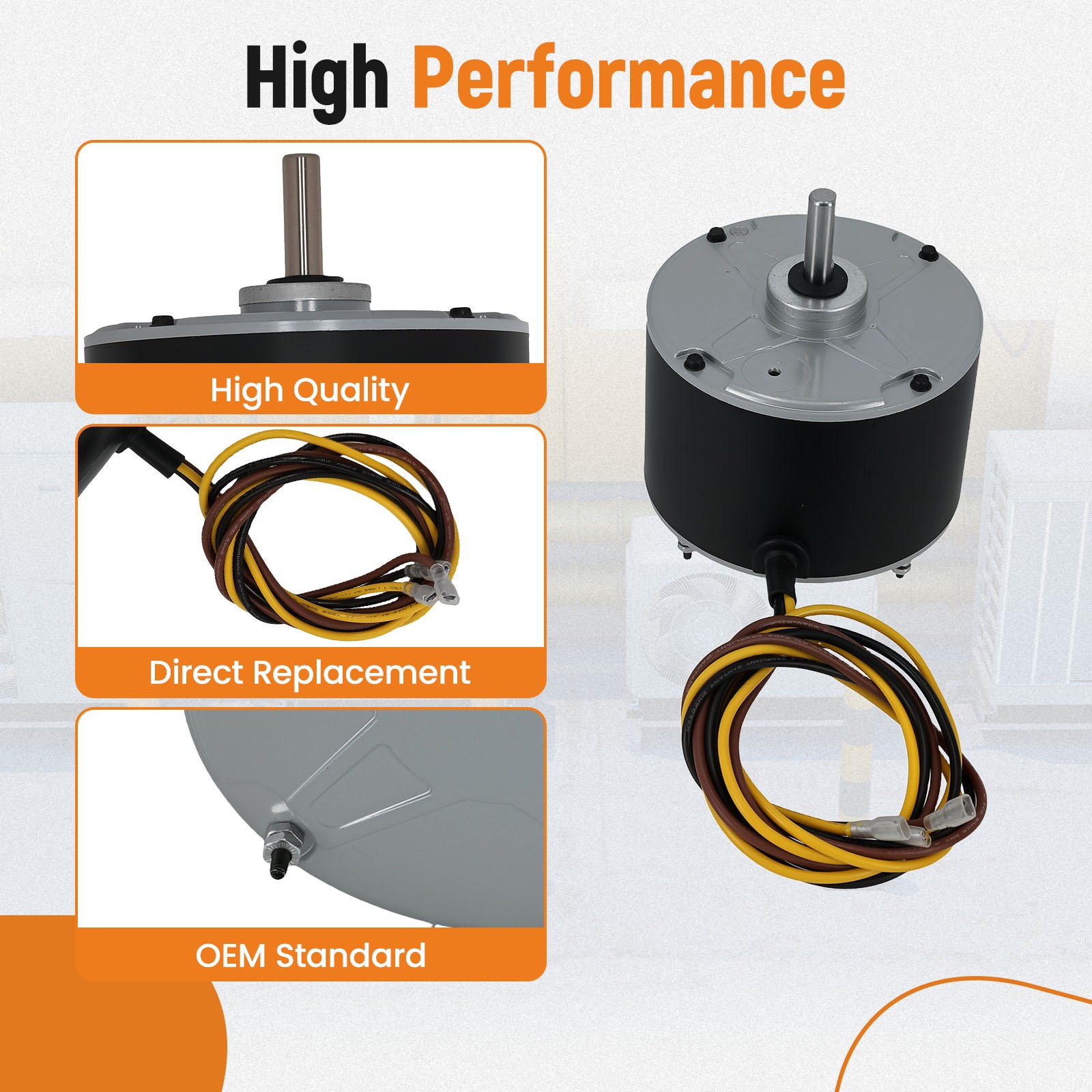 Condenser Fan Motor For Genteq GE 5KCP39EGS070S 5KCP39EGY823S Dayton 208-230V