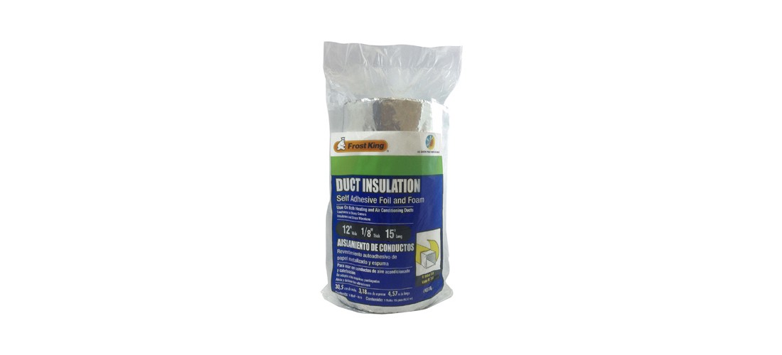 Frost King FV516 Duct Insulation 1″ X 15 ft. L Fiberglass/Foil Silver