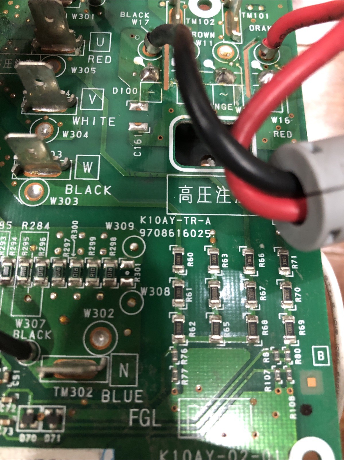 Fujitsu K10AY-02-01 Control Board K10AY-TR-A 9708616025 Mini Split 100AHUE-TR0
