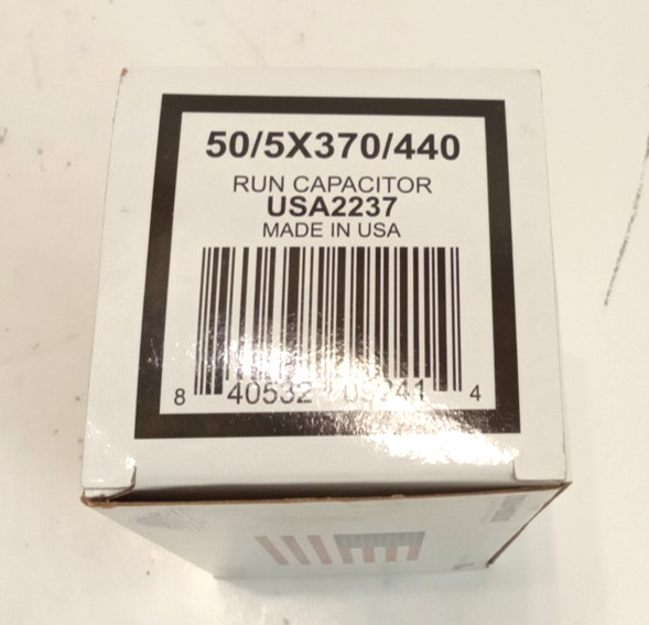 AmRad USA2237 CPT Round Motor Run Capacitor 50+5 MFD 370 or 440VAC 50-60Hz