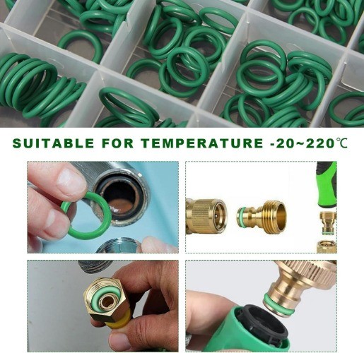 270PCS O-Ring Kit, 18 Sizes Vehicle Compressor Fluorine Rubber O-Ring Assortment
