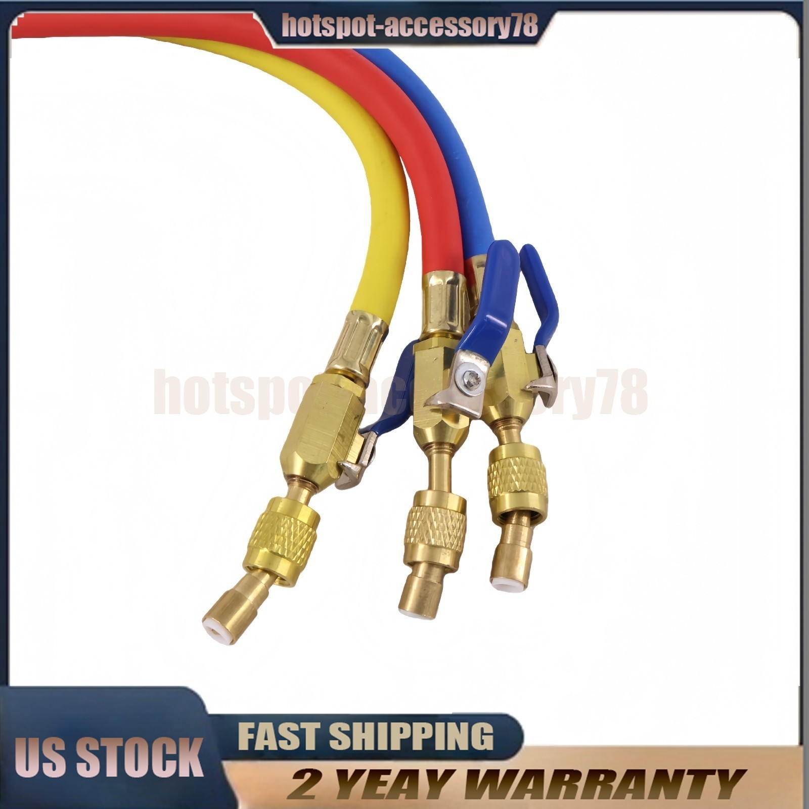 For 29986 Plus II 72″ HVAC Charging Hose Set 1/4″ (3-Pack) NEW
