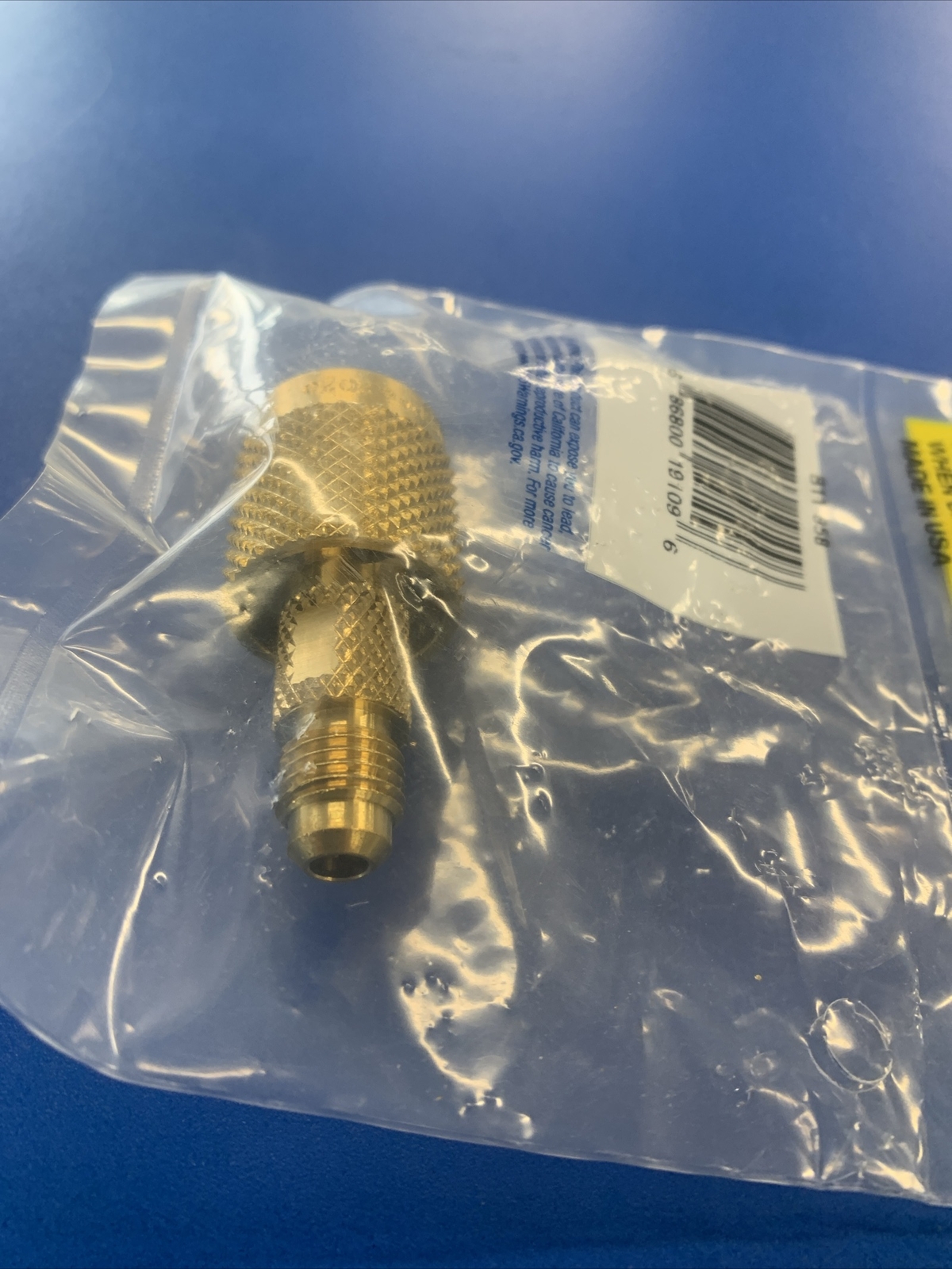 YELLOW JACKET 1/4″ SEALRIGHT FITTING (1/4″ STR. Q.C. X 1/4″M.FL.) 19109