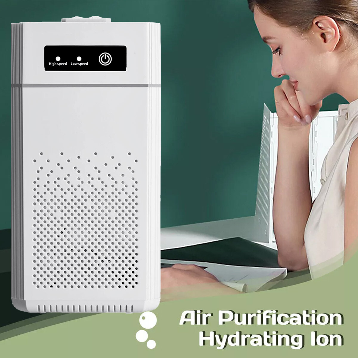Smart Negative Air Purifier Odor Smoke Negative Ion Generator Filter Air Cleaner