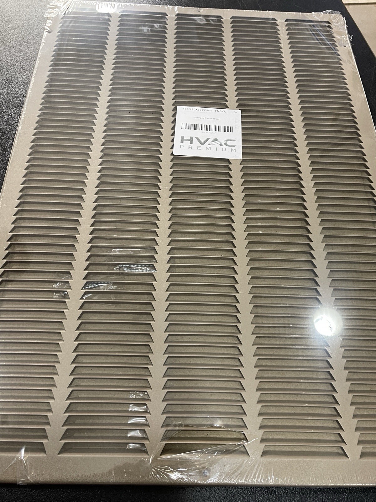 20″ X 30″ Floor Grille – Fixed Blades Return Air Grill – Brown