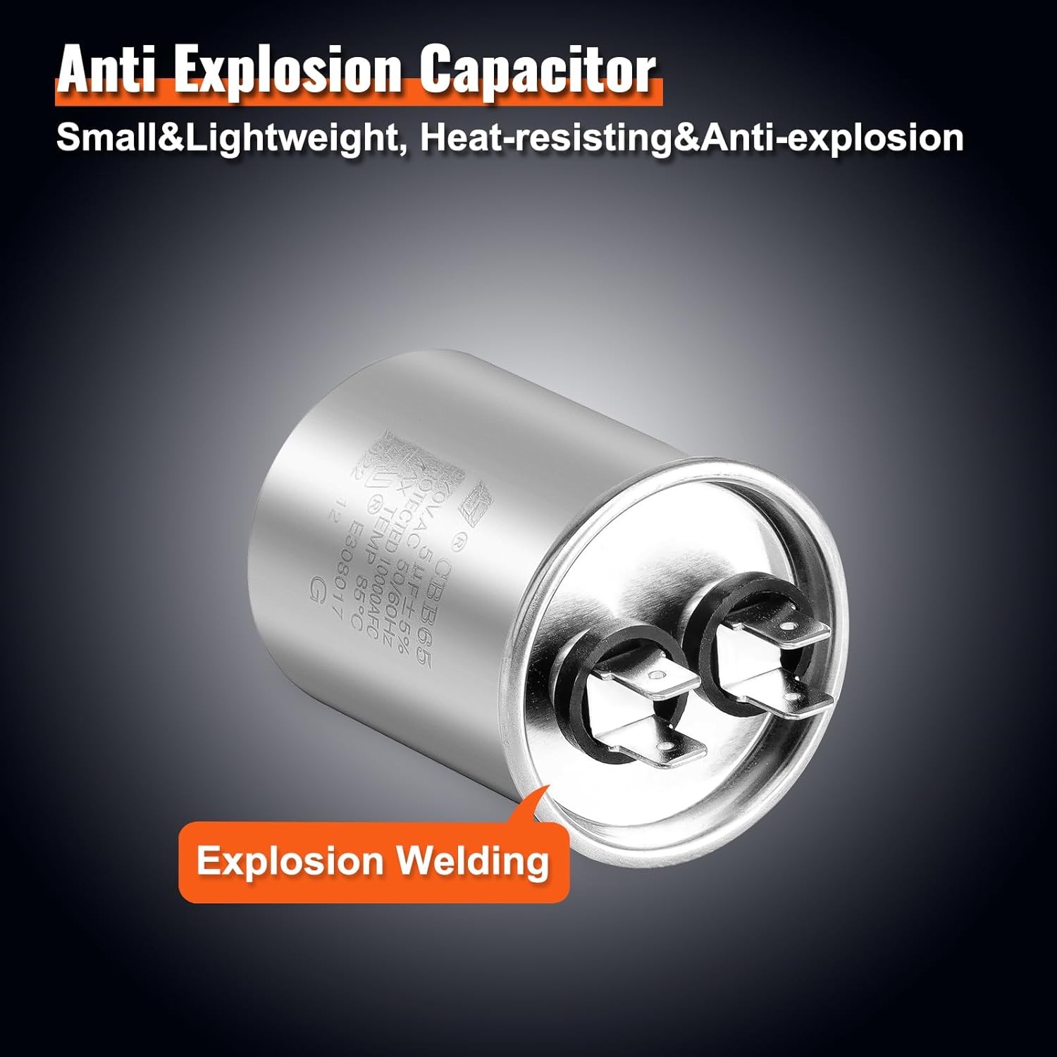 Upgraded Condenser Fan Motor, 1/6HP, 1075RPM, Reversible Rotating + Capacitor
