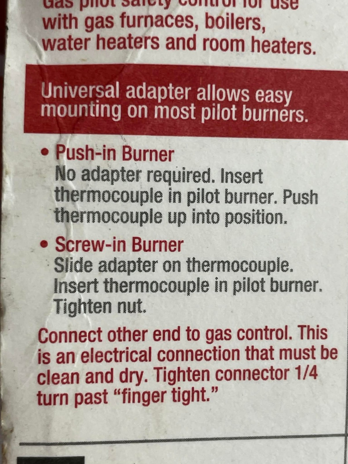 Resideo 24″ Thermocouple CQ100A1013 for Gas Furnaces Water Heaters – 30 Millivol