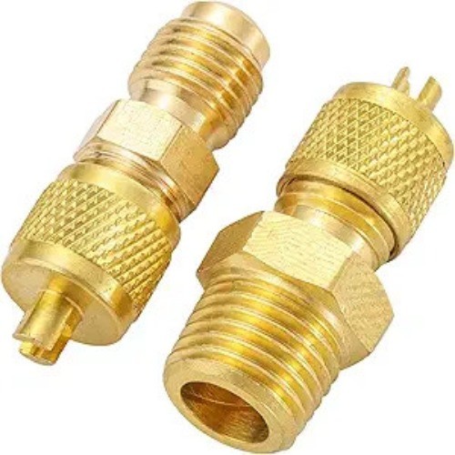 Pipe Fitting 1/4 SAE Flare to 1/8 NPT Male, AC Pipe Adapter Fittings, Tube Fitti
