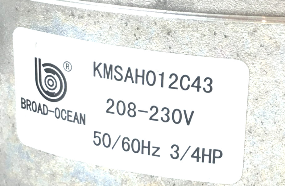 BROAD-OCEAN ZWK702D0556101 ECM Module ONLY 0131M00747 208/230V 3/4HP used #J148