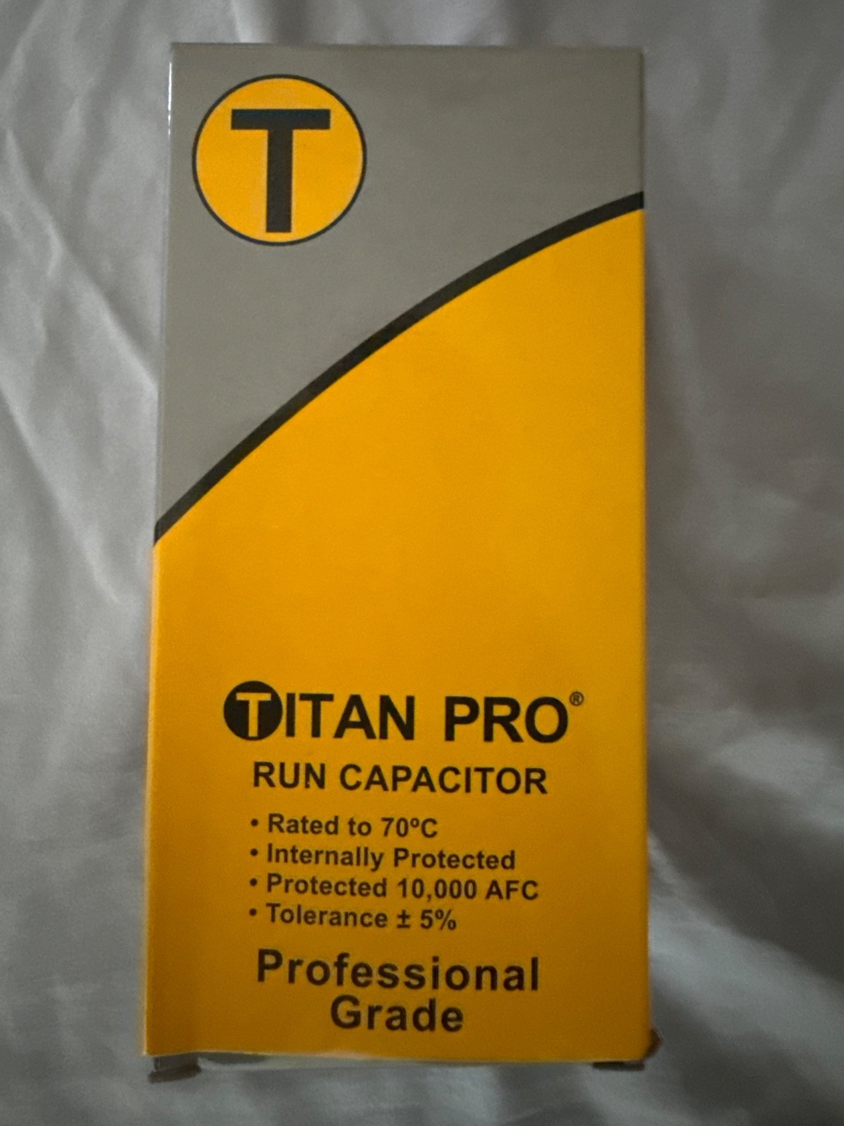 Titan Pro TRCFD705 Motor Run Capacitor 70+5 MFD 440/370 VAC Round