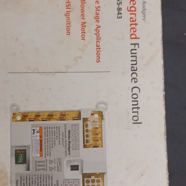 White-Rodgers 50A55-843 Integrated Furnace Control Board 24V 25A