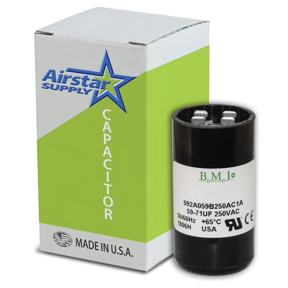 (2) PACK , USA 59-71 MFD uF Electric Motor Start Capacitor 220-250V HVAC 250 vac
