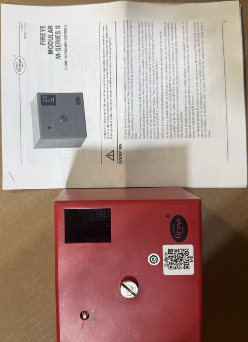 Fireye MC120 Chassis Modular M-Series II 120V 9.9A Plastic Metal Burner Control