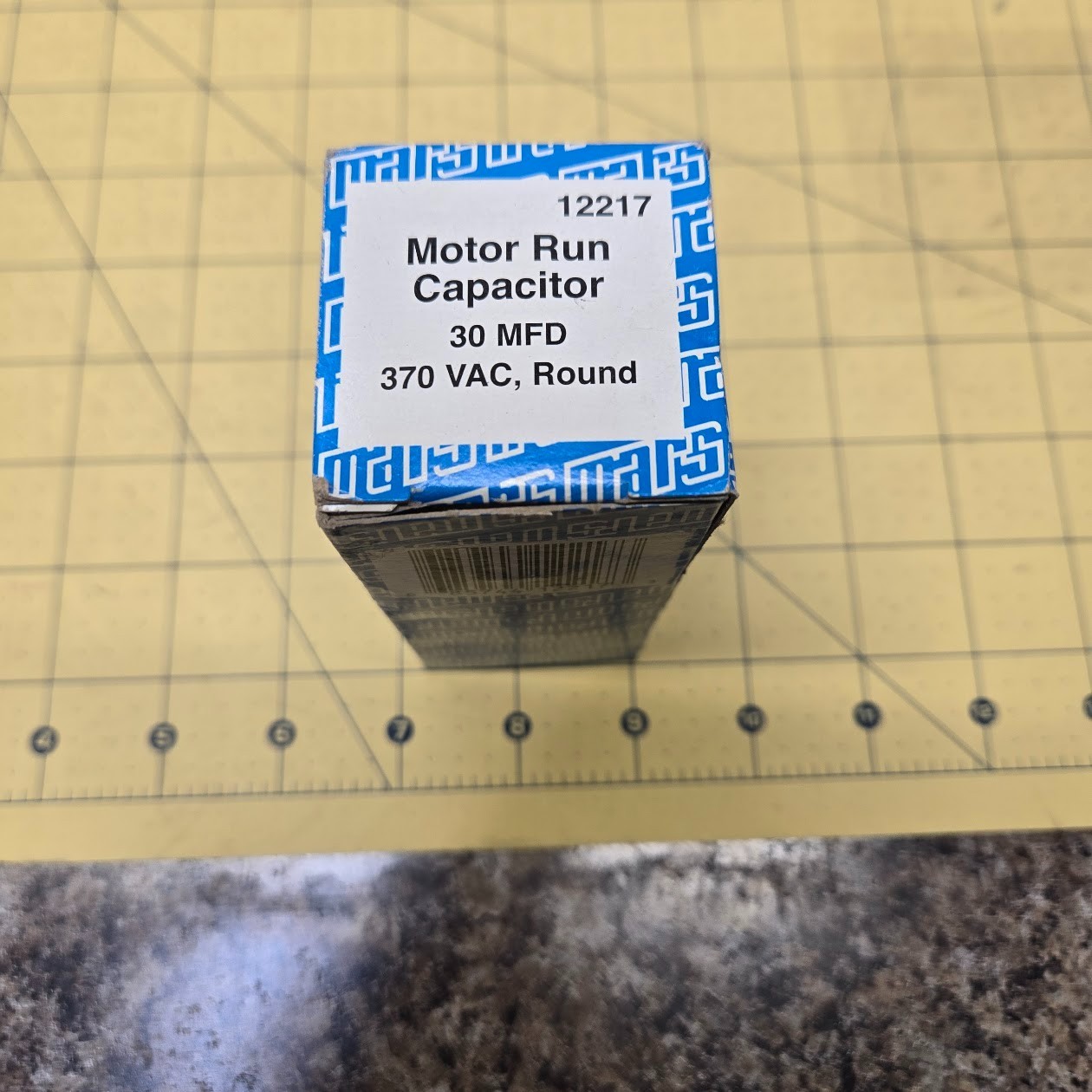 NEW GENUINE MARS 12217 MTR RUN CAPACITOR 30 MFD, 370 VAC