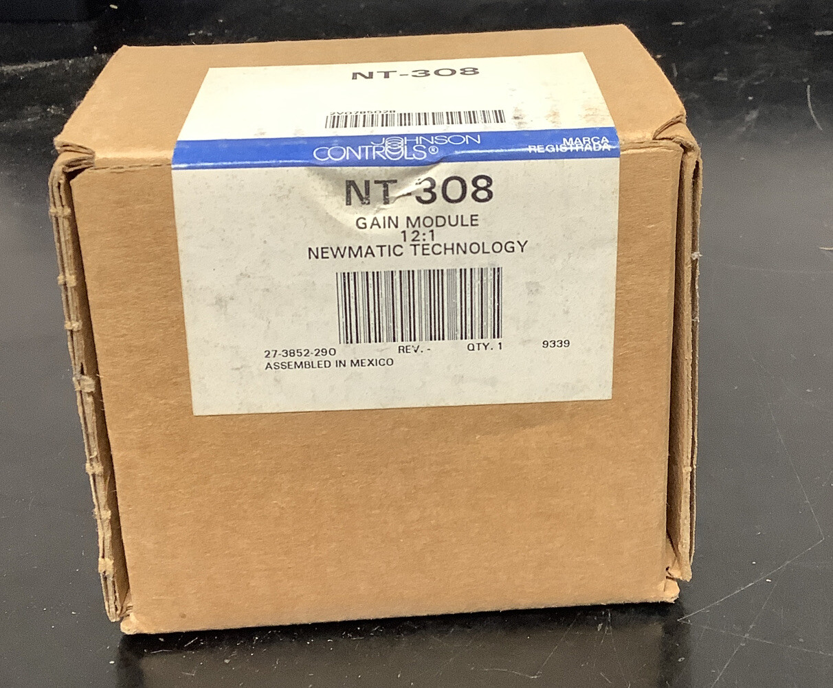 JOHNSON CONTROLS NT-308 GAIN MODULE 12:1 NEWMATIC TECHNOLOGY