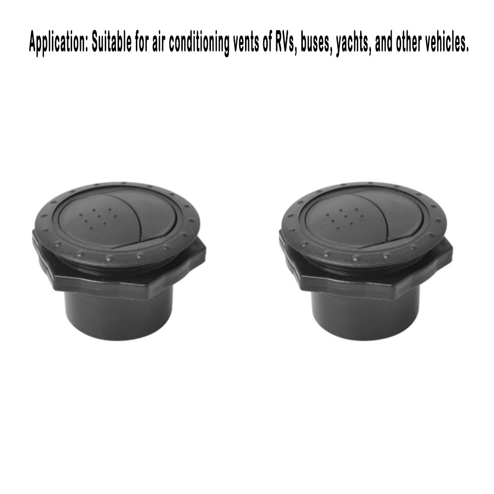 3x Auto Vent Air Outlet Rotating Round Ceiling Universal fits Car RV Bus ATV A/C