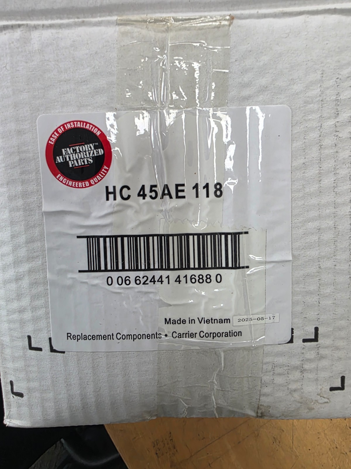 Carrier HC45AE118 Blower Motor / With optional Belly Band