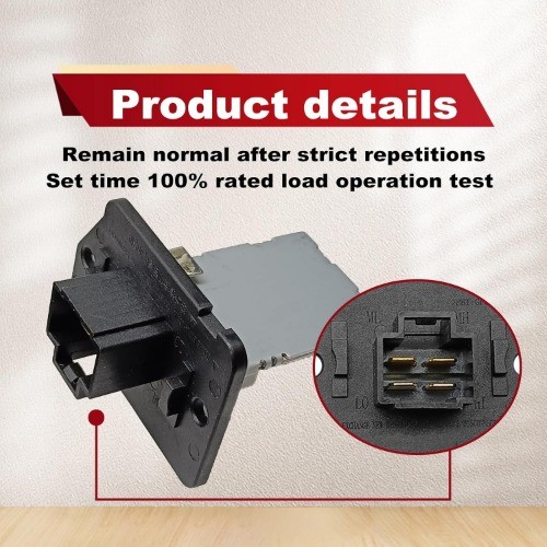 Blower Motor Resistor Compatible with Elantra Sonata Optima Sedona Forte Koup Fo