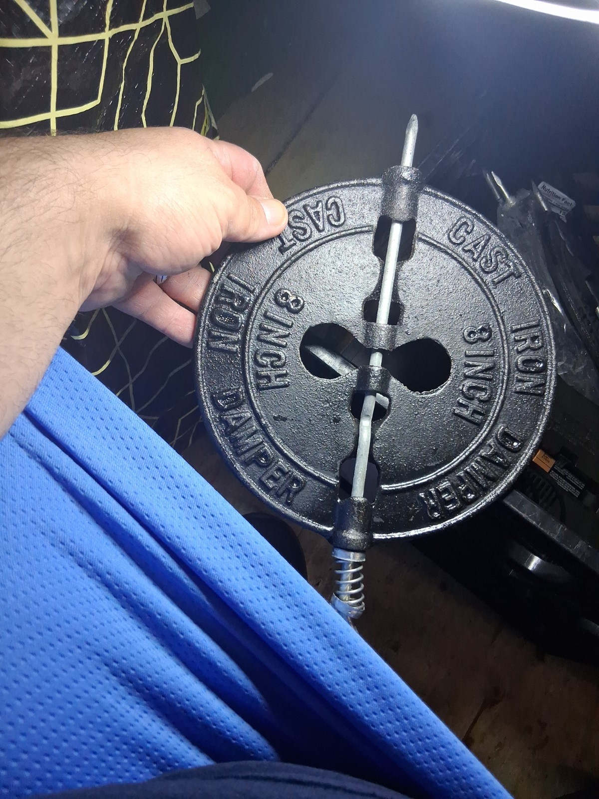 DAMPER CAST IRON 8″ Gray Metal Products