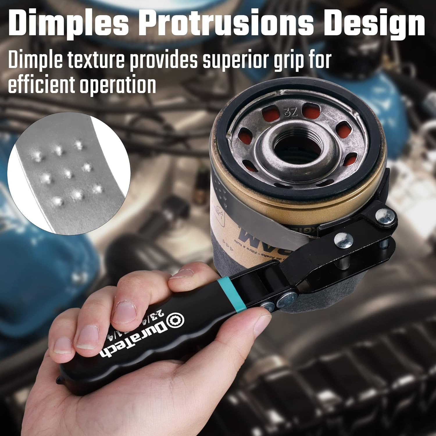 Small Swivel Oil Filter Wrench, Oil Filter Removal Tool Fits Filters 2